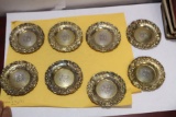 Set of 8 Sterling Ornate Small Dishes