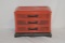 Vintage Oriental Motif Plastic/Lucite Jewelry Box