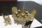 A Middle Eastern Miniature Brass Set