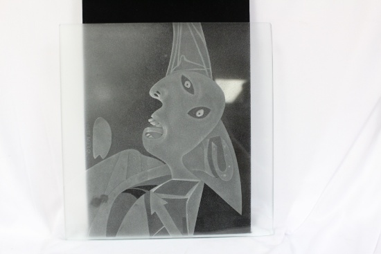 A Modern Style Etching on Glass