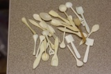 Scarce Lot of Small Bone Spoons