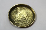 A Chinese Brass Coaster