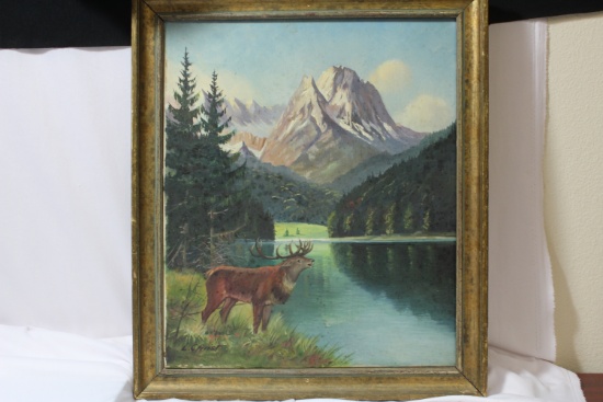 A Signed Oil on Canvas