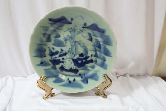 A Chinese Blue and White Plate