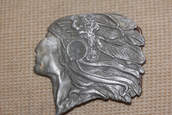 Indian Motif Belt Buckle