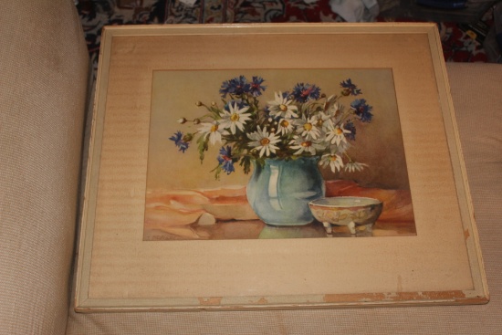 Signed Original Watercolor by Philippe