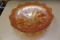 Carnival Glass Footed Bowl