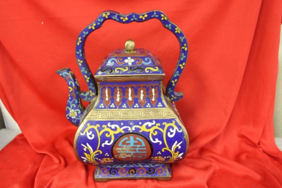 A Large Cloisonne Teapot