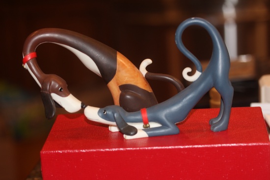 Dogs Playing Figurine