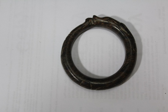 A Jade or Similar Hardstone Bangle Bracelet