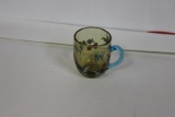 An Amber Colour Miniature Glass Cup
