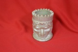 Marked Joe St.Claire Indian chief Toothpick Holder