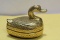 An Antique Gold Gilted on Lacquer Small Duck Box