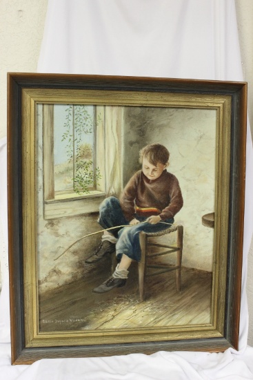 An Oil on Canvas