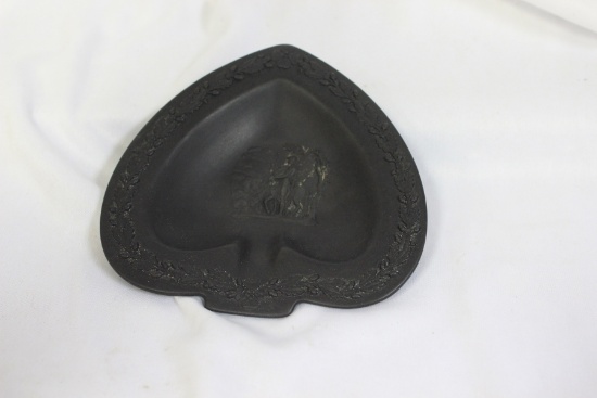 A Black Wedgwood Basalte Personal Ashtray