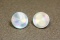 Manced sterling pair of earrings