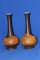 Pair of Royal Haegar Earth Wrap Pottery Vase
