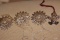Lot of 4 Silverplated Christmas Ornament