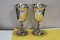 A Pair of Italian Silverplated Goblets
