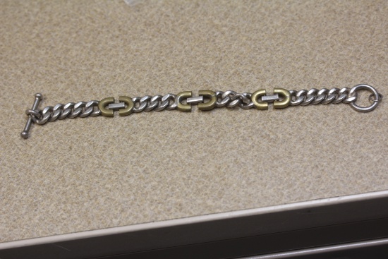 Sterling and Mixed Metal Bracelet