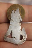 A Sterling and Copper Brooch