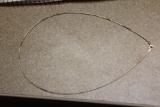 Omega Style Sterling Snake Wire Necklace