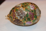 Cloisonne Egg Christmas Ornament