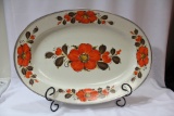 A Japanese Sanko Ware Enamel Tray
