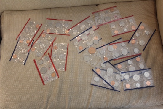 Lot of 17 Loose Coin Mint Sets