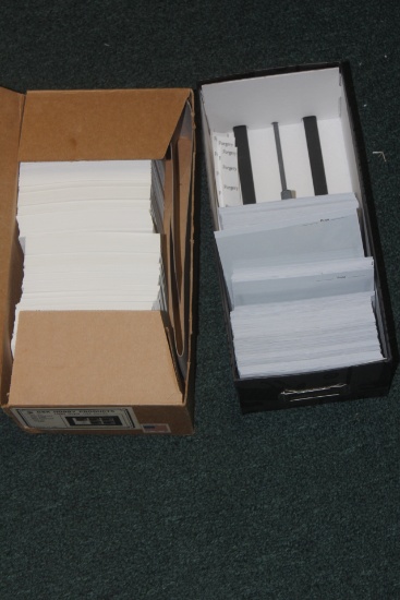 Two Boxes of Stamp Related Supplies