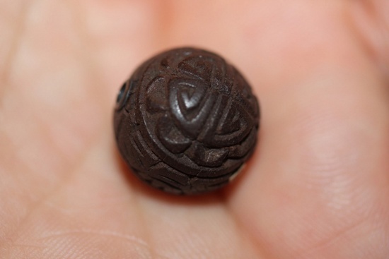 Antique  Japanese Cinnabar Ojimie