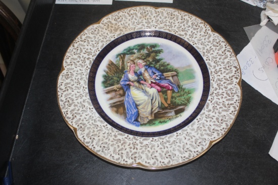 Ascott Pottery Service Plate, England