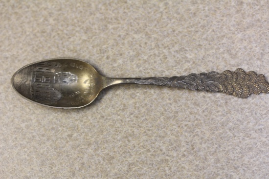 Ornate Sterling High School Souvenir Spoon