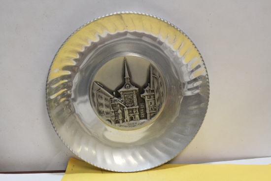 A Hand Hammered Souvenir Plate