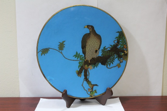 A Beautiful Japanese Cloisonne Plaque