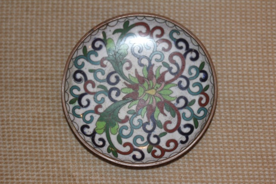 Antique Chinese Cloisonne Dish