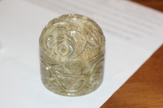 Carved Stone Container