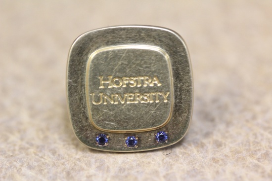 Vintage 18 Karat and Sterling Unversity Pin