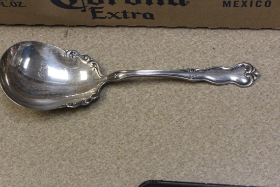 Ornate Silverplate Serving Spoon