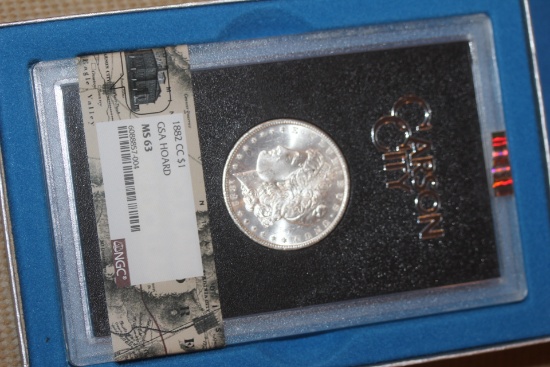 NGC Graded 1882-CC Morgan Silver Dollar