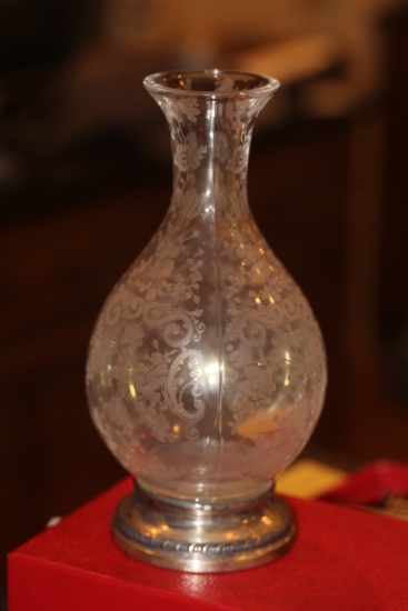 Sterling Bottom Rim Vase