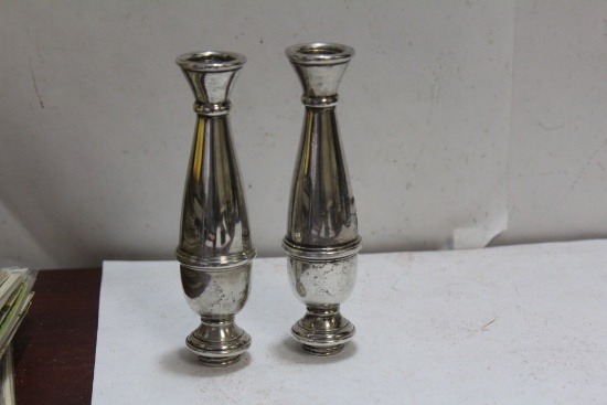 A Weighted Sterling Candle Holder