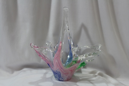 An Artglass Basket