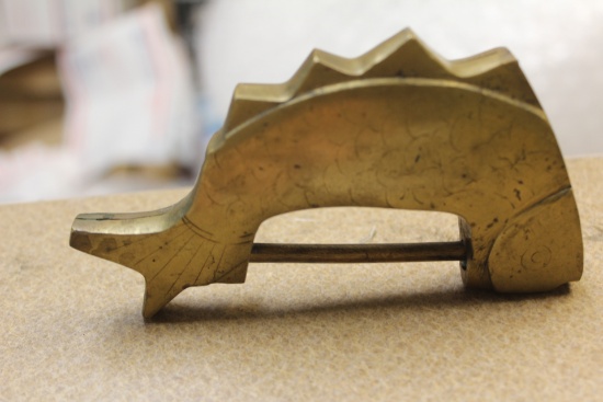Vintage Chinese Brass Fish Lock