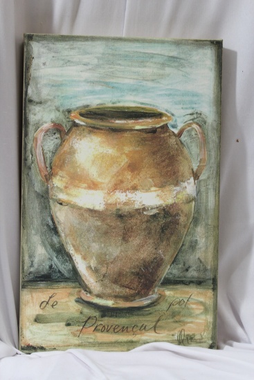 A Decorative Print or Painting on Canvas