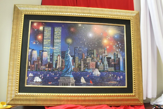 An Alexander Chen Seriolithograph on Canvas
