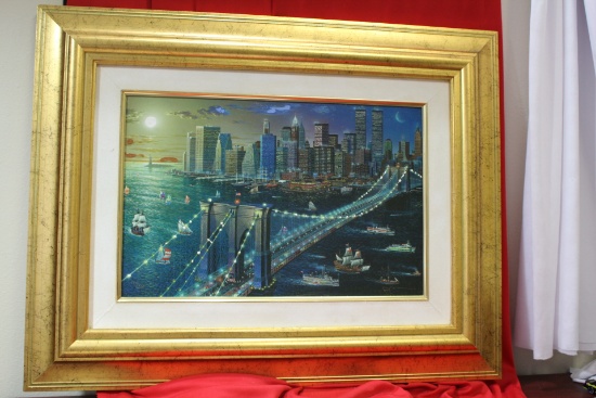 An Alexander Chen Seriolithograph on Canvas