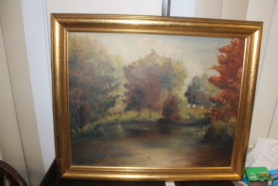 Oil on Canvas of Trees