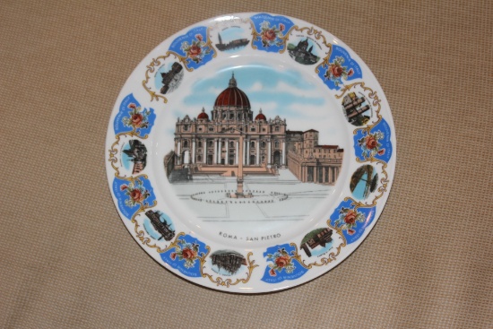 A Roma-San Pietro Ceramic Plate