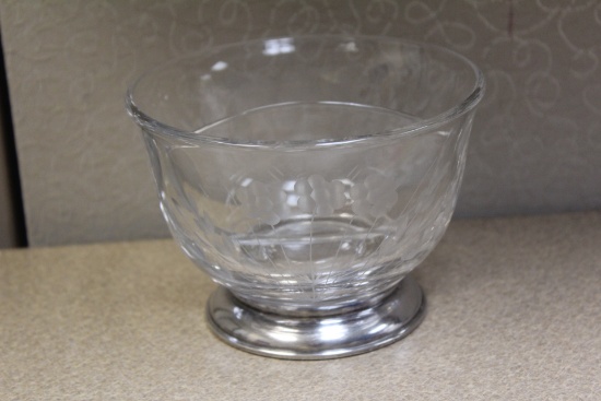 Sterling Rim Divided Bowl